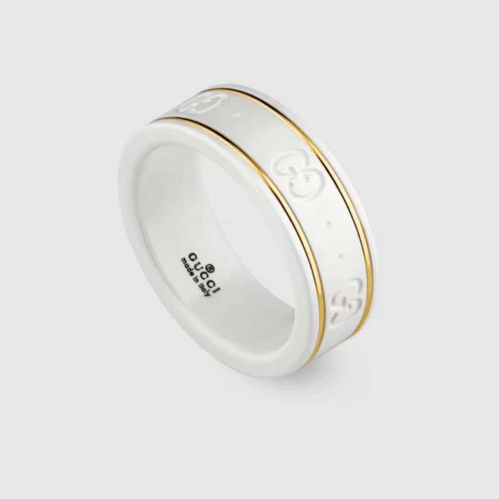 GUCCI ICON 18K GOLD RING SIZE US 6
